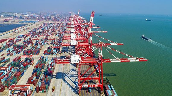 Container throughput of GZ port ranks among top 5 ports in the world in 2019